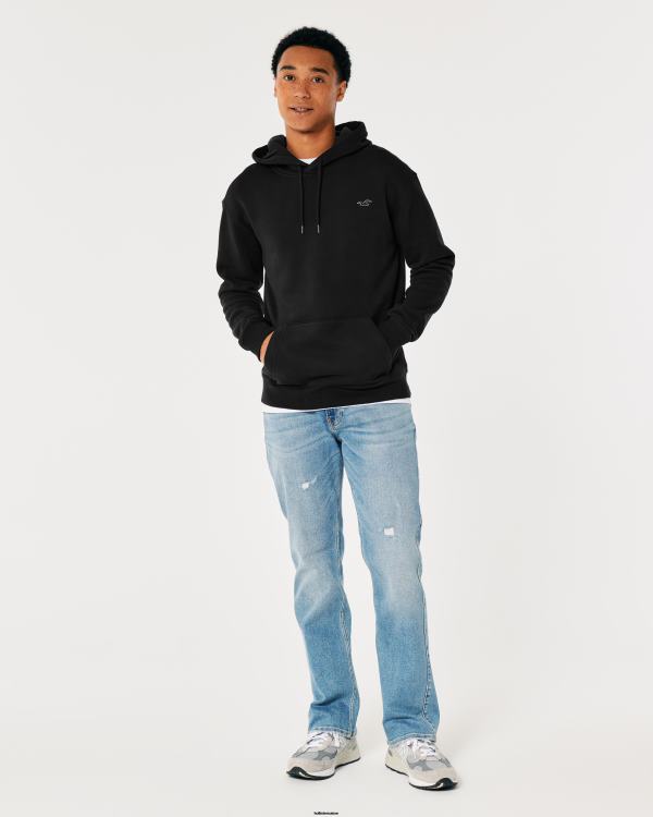 sweat à capuche feel good icon Hommes noir Hollister hauts RRRJX892