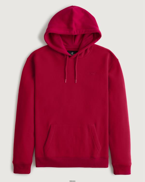 sweat à capuche feel good icon Hommes rouge Hollister hauts RRRJX993